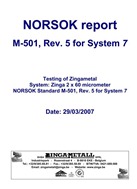 NORSOK-standard M-501 - COT (The Netherlands)
